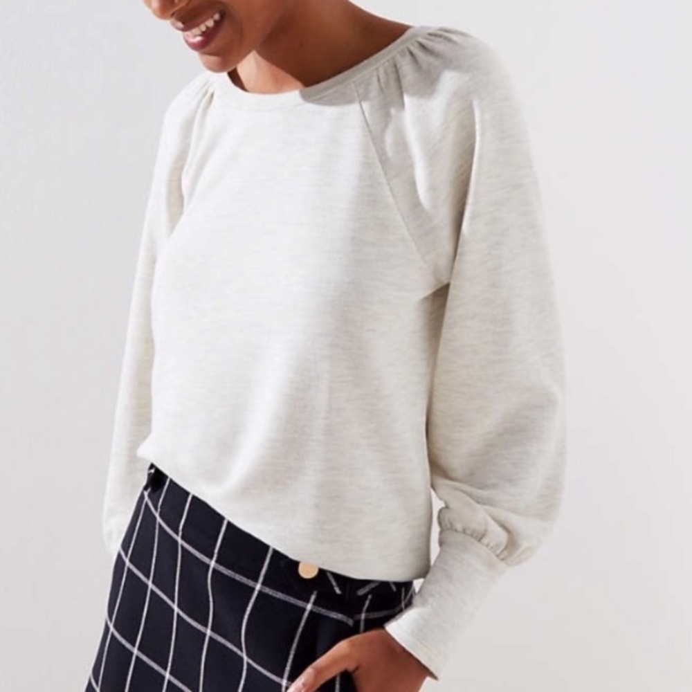 Loft Draped Sleeve Sweatshirt